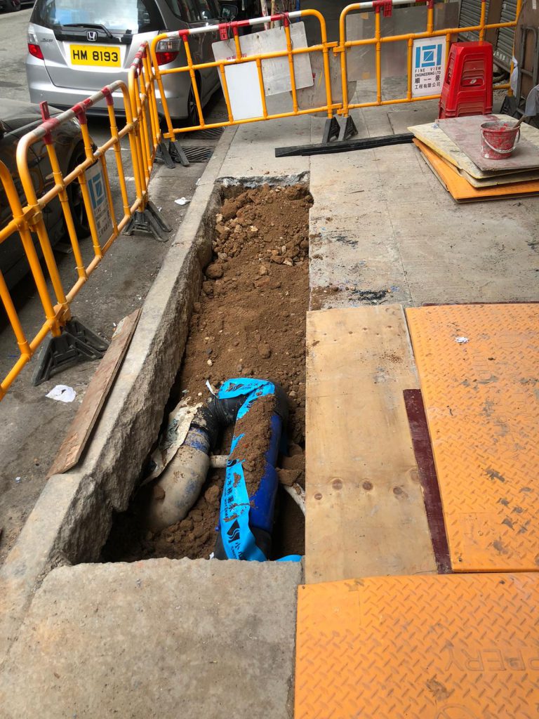 Underground System outside boundary at Berwick Street and Yiu Tung Street